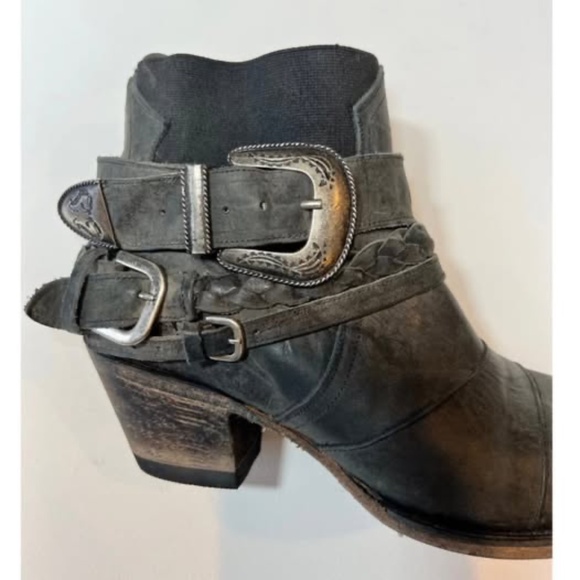 Junk Gypsy Western Ankle Booties by Lane Hwy 237 - Picture 2 of 4